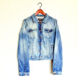 Vintage 90s Y2K Polo Jeans Ralph Lauren Mfg Women's Denim Trucker Jacket Size XL